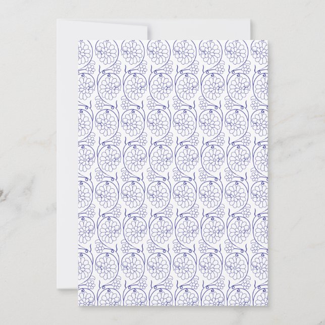 Einladung zur klassischen Hochzeit | Editable Engl (Vorderseite)