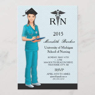 Einladung zur Krankenschwester Graduation