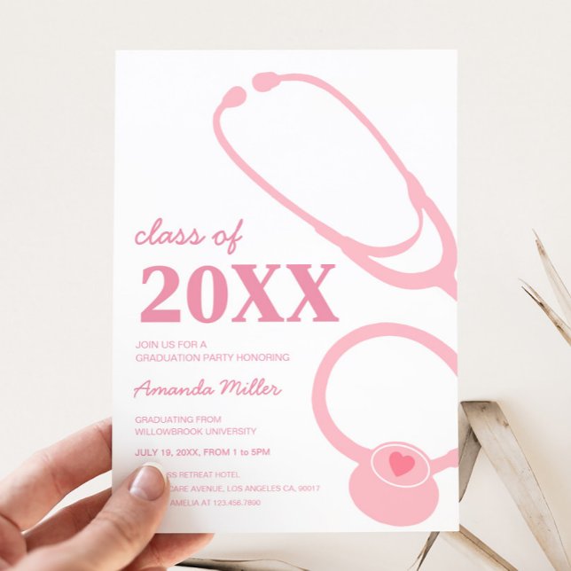 Einladung zur Krankenschwester Graduation (Nursing Graduation Party Invitation)
