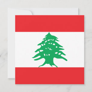 Einladung zur Libanon-Flagge