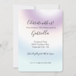 Einladung zur lila Gefärbte Krawatte