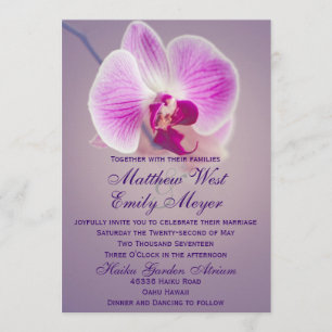 Einladung zur Lila Radiant Orchid Hochzeit