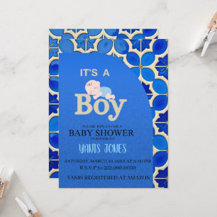 Einladung zur marokkanischen Babyparty für einen J