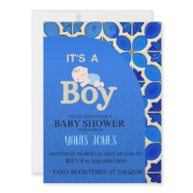 Einladung zur marokkanischen Babyparty für einen J
