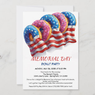 Einladung zur Memorial Day Donut-Party