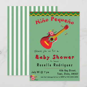 Einladung zur mexikanischen Fiesta Babydusche