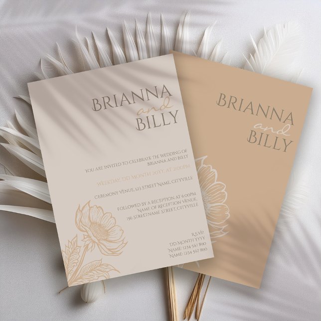 Einladung zur Minimalistischen Erdung von Blumen (Von Creator hochgeladen)