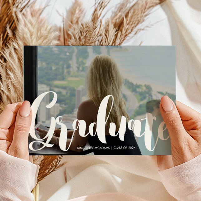 Einladung zur Minimalistischen Foto Graduation Par (Von Creator hochgeladen)