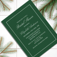 Einladung zur Minimalistischen Green Bridal Dusche