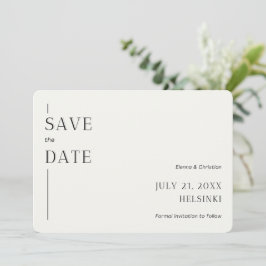 Einladung zur Minimalistischen Save the Date Karte