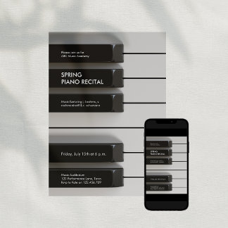Einladung zur Modern Piano Music Academy Aufführun