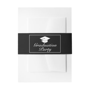 Einladung zur Moderne Simple Graduation Party Einladungsbanderole