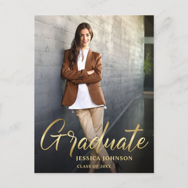 Einladung zur Modernen Partei für die Graduierung  Postkarte (Vorderseite)