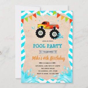 Einladung zur Monster-Truck-Poolparty