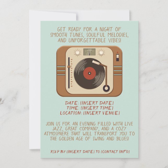 Einladung zur Musikabend (Vorderseite)