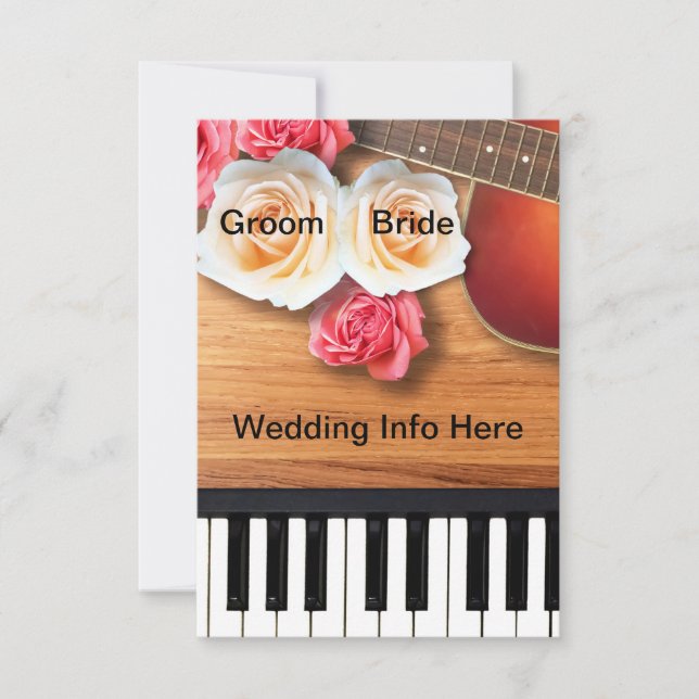Einladung zur musikalischen Hochzeit (Vorderseite)