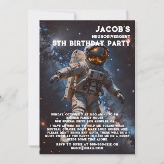 Einladung zur Neurodivergent Autistic Birthday Par