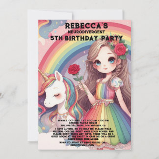 Einladung zur Neurodivergent Autistic Birthday Par