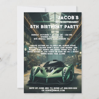 Einladung zur Neurodivergent Autistic Birthday Par