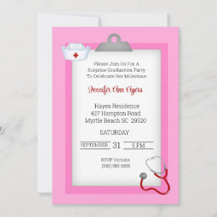Einladung zur Nurse Graduation Party