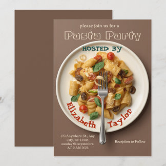 Einladung zur Pasta-Party Italienisches Abendessen