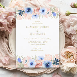Einladung zur Peach Blue Wedding Collection