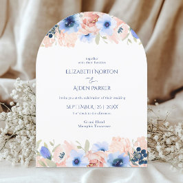 Einladung zur Peach Blue Wedding Collection