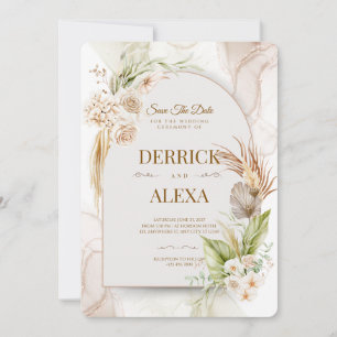 Einladung zur personalisierten Hochzeit Rustikal