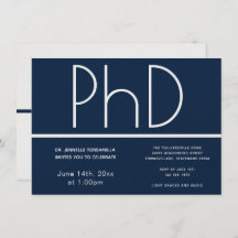 Einladung zur PhD Blue White Graduation Party