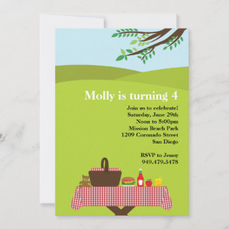 Einladung zur Picnic Birthday Party