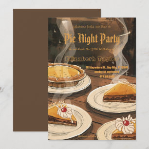 Einladung zur Pie-Sharing-Night-Party – Süß & Gemü