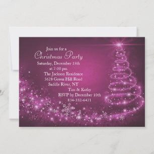 Einladung zur Pink Sparkle Weihnachtsfeier