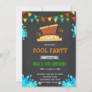 Einladung zur Pizza-Poolparty