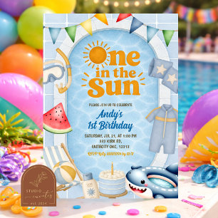 Einladung zur Pool-Geburtstagsfeier in der Sonne