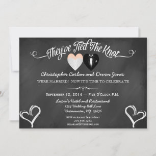 Einladung zur Post Wedding Trendy Chalkboard