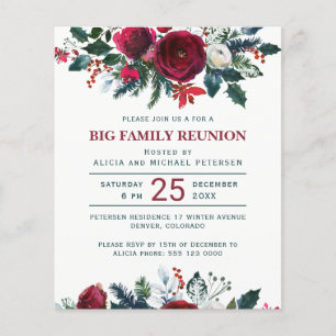 Einladung zur preiswerten Weihnachtsfamilientreffe Flyer