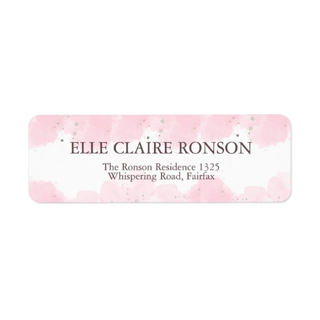 Einladung zur rosa Elegance Graduation Party (Vorne)