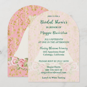 Einladung zur Rose- und Golddusche