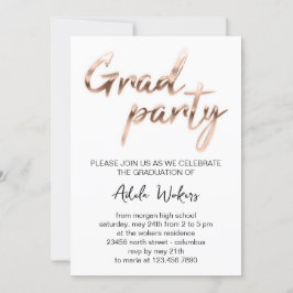 Einladung zur Rose White Graduation Party