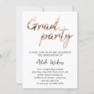 Einladung zur Rose White Graduation Party