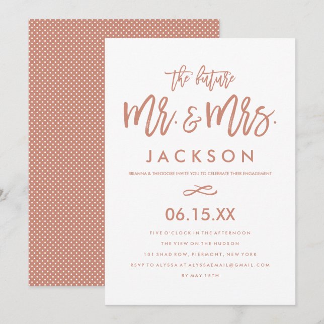 Einladung zur schicken Hand (Vorne/Hinten)