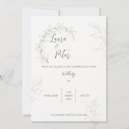 Einladung zur Schwarz-Weiß-Hochzeit