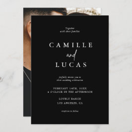 Einladung zur Schwarz-Weiß-Hochzeit