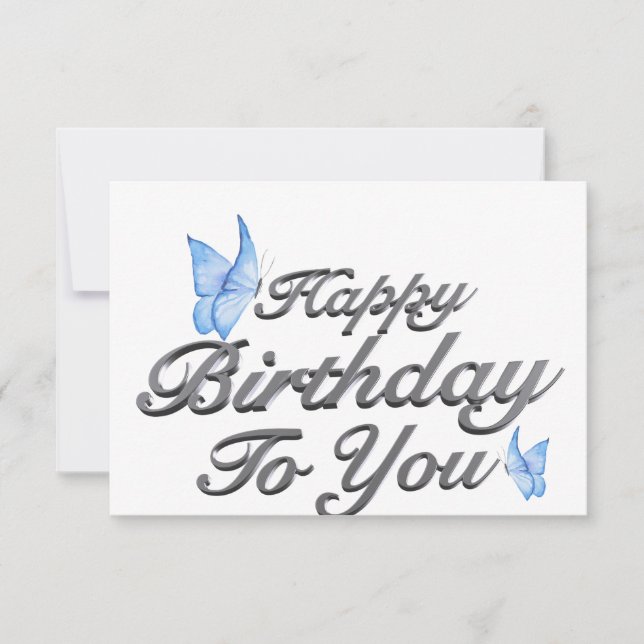 Einladung zur Silver Birthday Celebration (Vorderseite)