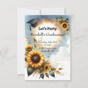 Einladung zur Sonnenblumen-Graduiertenparty