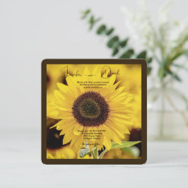 Einladung zur Sonnenblumenhochzeit