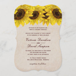 Einladung zur Sonnenblumenhochzeit
