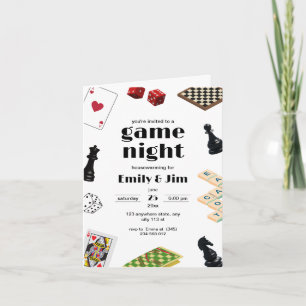 Einladung zur Spiel Nacht Party, Haus Einweihungsp