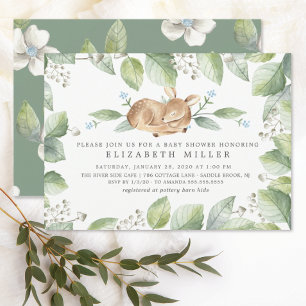 Einladung zur Sweet Deer Neutral Baby Shower