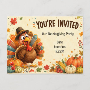 Einladung zur Thanksgiving-Party
